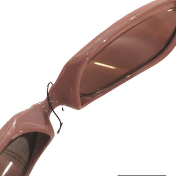 Sunglasses Light Brown Tan Oversized Round Square Rectangle Full Rim - Picture 12 of 15